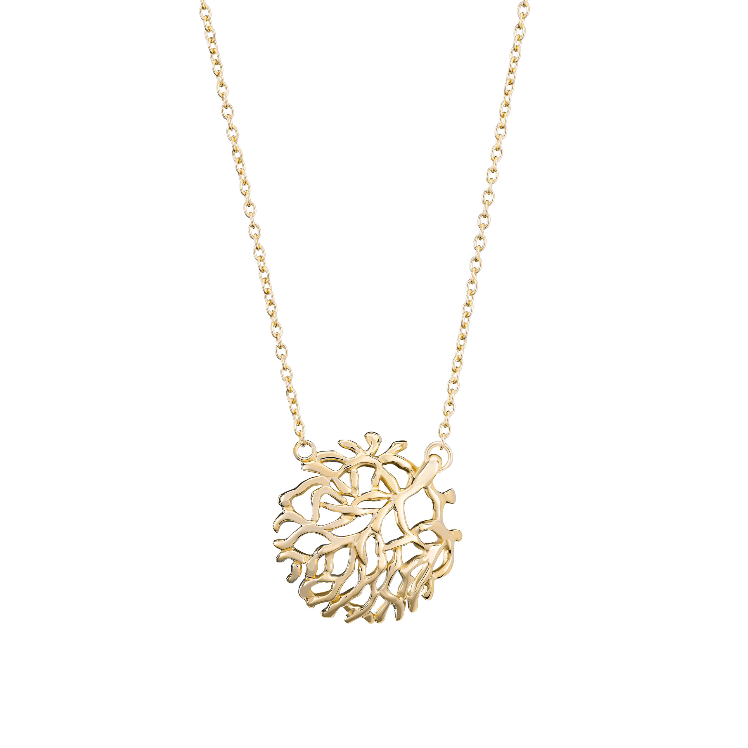 Orphelia 'Flavie' Dames 925 Sterling Zilveren Ketting met Hanger - Goud ZH-7502/G