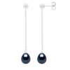 Oorbellen Echte Gecultiveerde Zoetwater Parel Pear 7-8 mm
