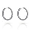 Orphelia 'Fay' Dames 925 Sterling Zilveren Hoops - Zilver ZO-7557
