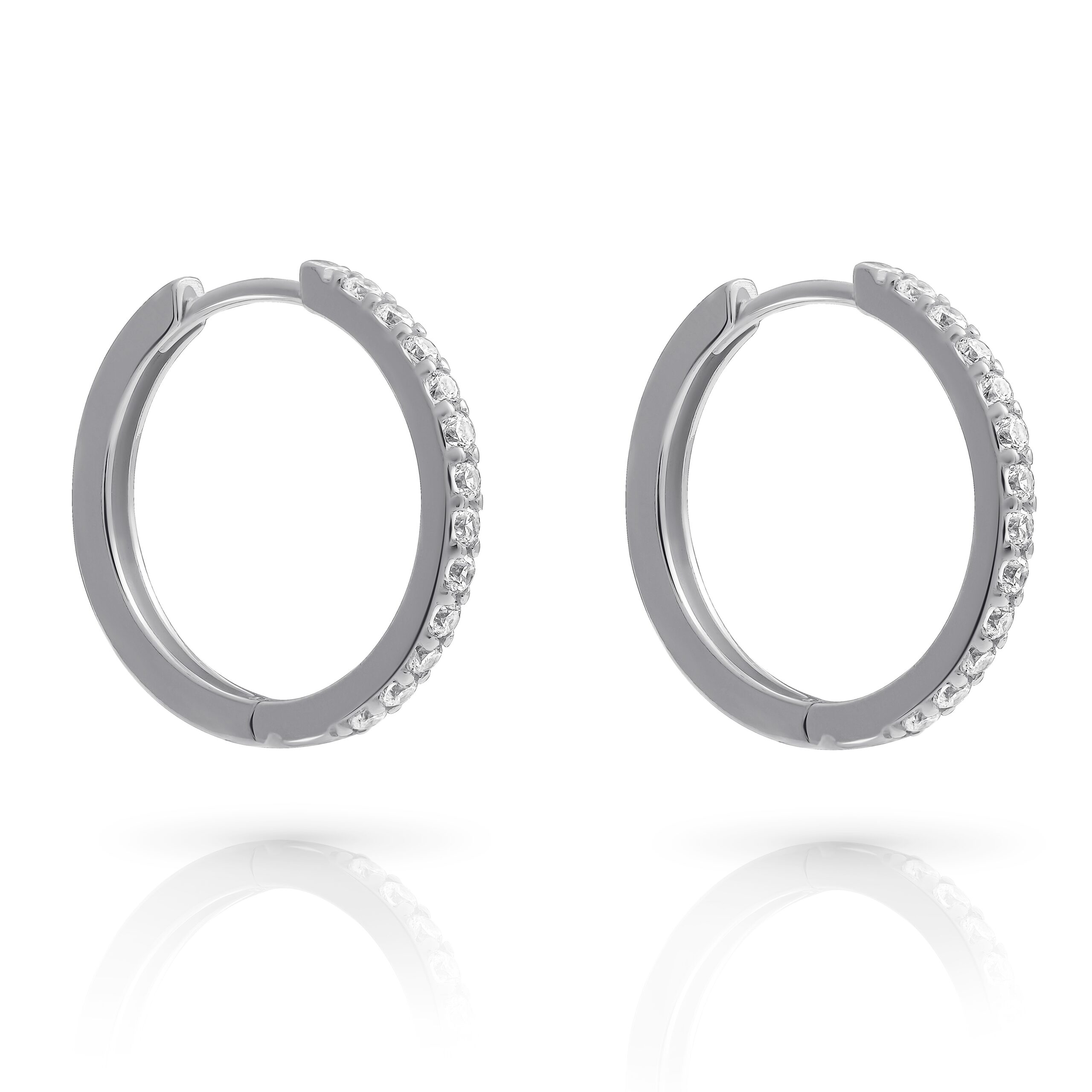 Orphelia 'Fay' Dames 925 Sterling Zilveren Hoops - Zilver ZO-7557