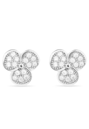 Luxenter oorbellen, 925 sterling zilveren en gerhodineerde dolk oorbellen met glanzende zirkonia's