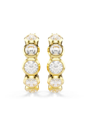 Alternative view of Swarovski 'Imber Organic' Dames Vergulde Metalen Hoepel Oorbellen - Goud 5711483
