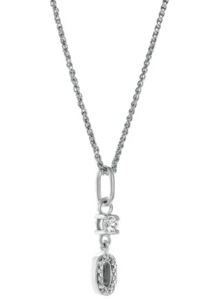 Alternative view of Orphelia 'Lily' Dames 925 Sterling Zilveren Hanger met Ketting - Zilver ZH-7582