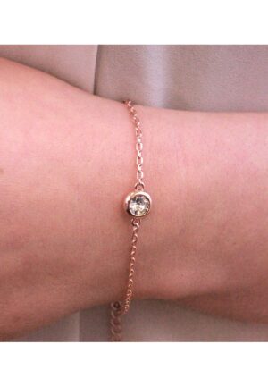 Alternative view of Geboortesteen armband - Oostenrijks kristal