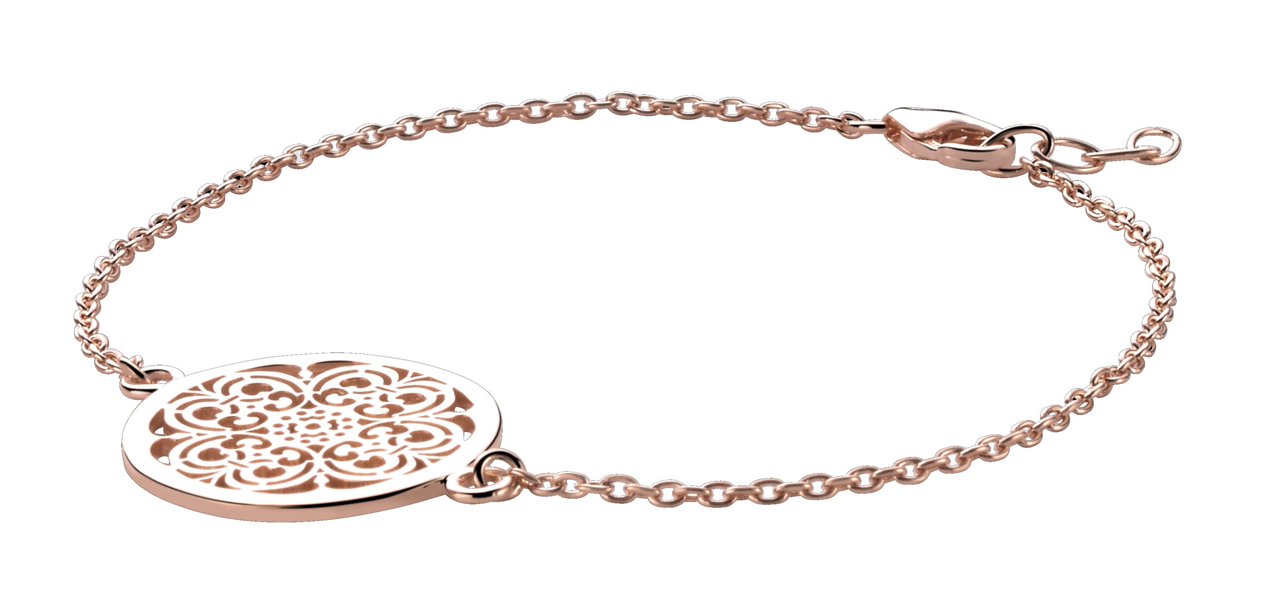Orphelia Dames 925 Sterling Zilveren Armband - Roze ZA-6034/1