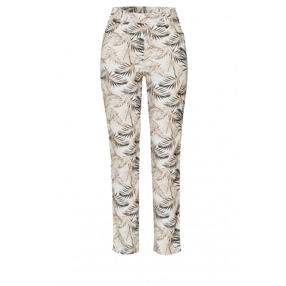 Toni | Relaxed - Beige | Dames | Broek | Beige | 48 | regular | Kamst mode