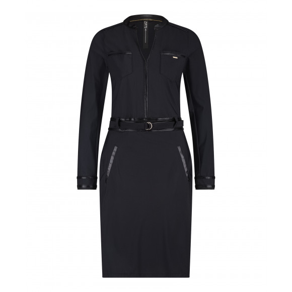 Zip73 - Zwart | Dames | Jurk | Zwart | 3XL | regular | Kamst mode