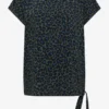 Blouse met afhangende schouders en strik - Afbeelding 2