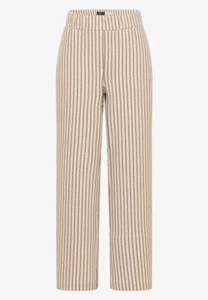 Alternative view of Broek met Wide Leg pijpen in gebreide look