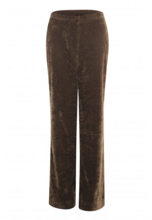 Poools - Bruin | Dames | Broek | Bruin | 42 | regular | Kamst mode