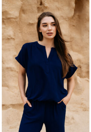 &Co - Blauw | Dames | Blouse | Blauw | 3XL | regular | Kamst mode