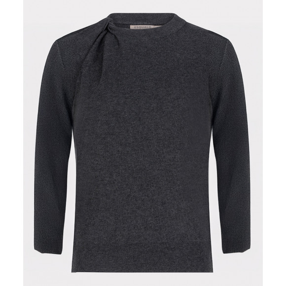 Esqualo - Grijs | Dames | Trui | Grijs | XL | regular | Kamst mode