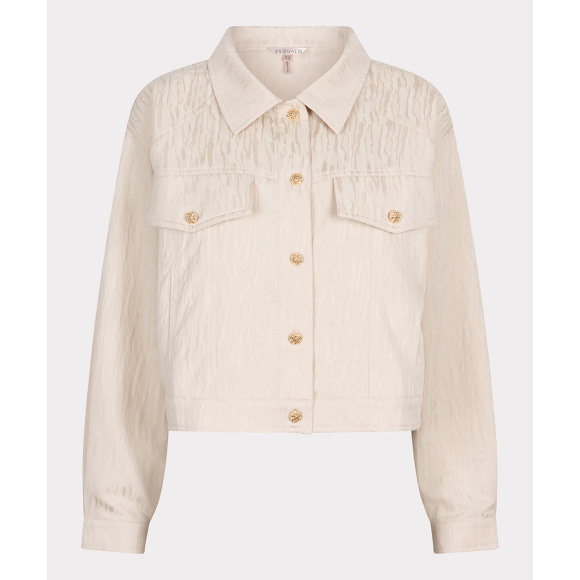 Esqualo - Beige | Dames | Jasje | Beige | 46 | regular | Kamst mode