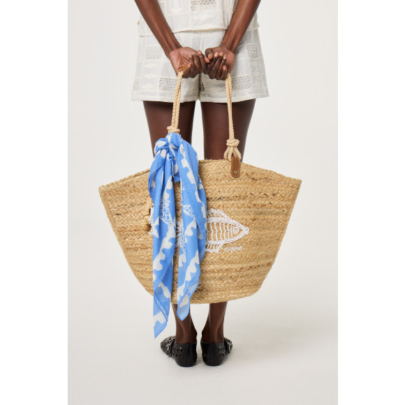 Fabienne Chapot - Blauw | Dames | Sjaal | Blauw | One Size | regular | Kamst mode