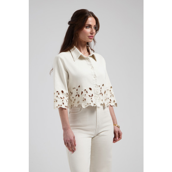Florez - Wit | Dames | Jasje | Wit | XL | regular | Kamst mode