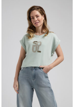 Florez - Groen | Dames | Top | Groen | XXL | regular | Kamst mode