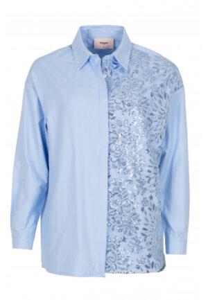 Freebird - Blauw | Dames | Blouse | Blauw | L | regular | Kamst mode