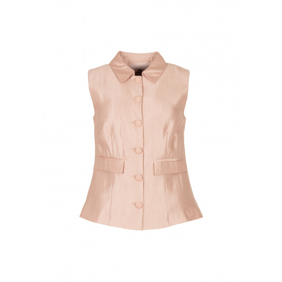 Freebird - Oranje | Dames | Gilet | Oranje | L | regular | Kamst mode