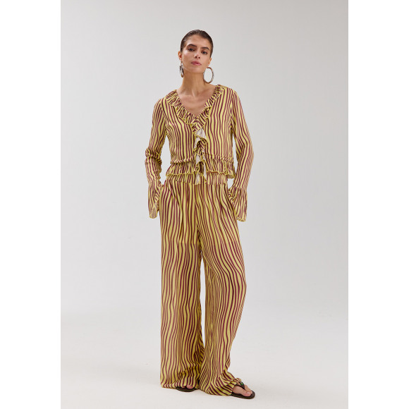 Harper & Yve - Paars | Dames | Broek | Paars | XXL | regular | Kamst mode