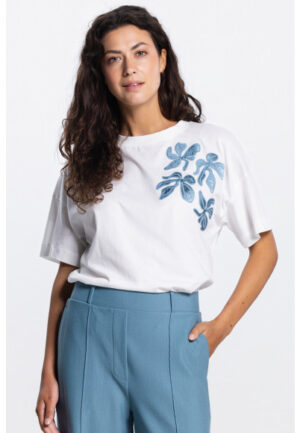 Jansen Amsterdam - Blauw | Dames | Top | Blauw | 42 | regular | Kamst mode