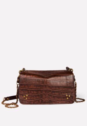 Jerome Dreyfuss crossbody Bobi 48BOBIMO Imprimé Croco Cigare
