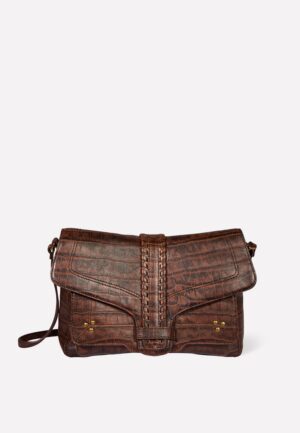 Jerome Dreyfuss crossbody Harry M 48HARRYMMO Imprimé Croco Cigare