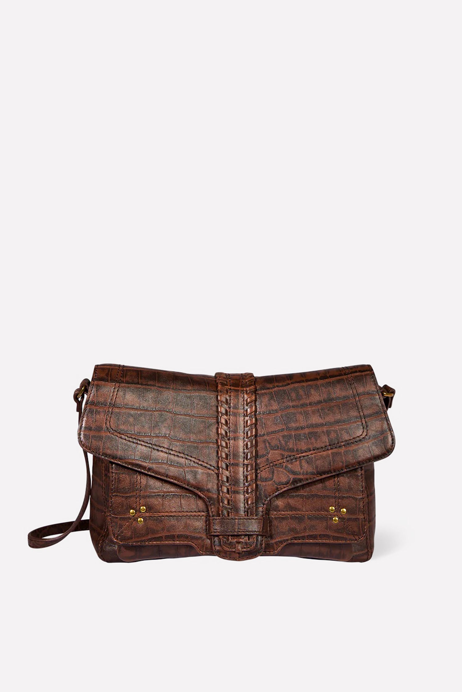 Jerome Dreyfuss crossbody Harry M 48HARRYMMO Imprimé Croco Cigare