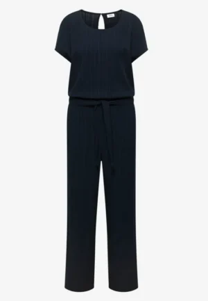 Alternative view of Jumpsuit met straight leg en structuur
