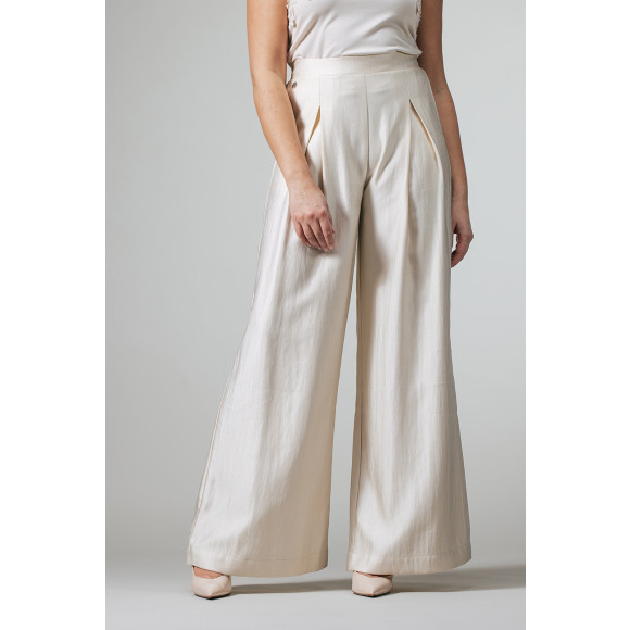 Label Dot - Wit | Dames | Broek | Wit | 40 | regular | Kamst mode