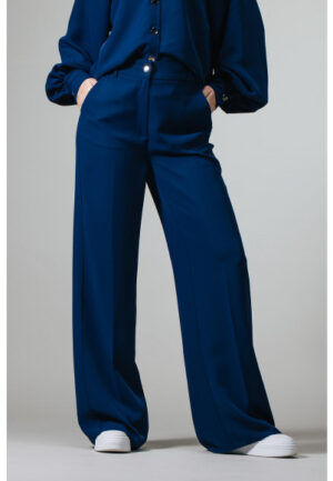 Label Dot - Blauw | Dames | Broek | Blauw | 38 | regular | Kamst mode