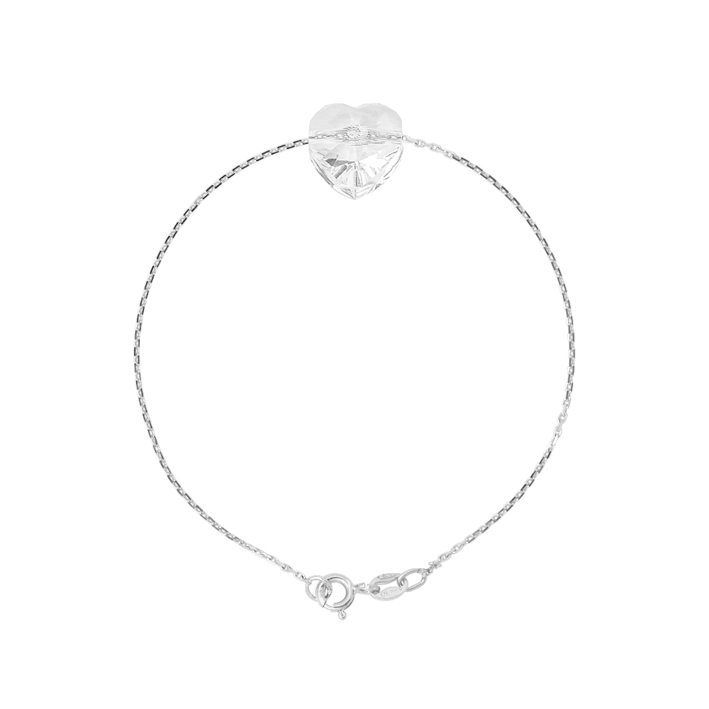 Ketting Hart Crystal Swarovski Silver 925