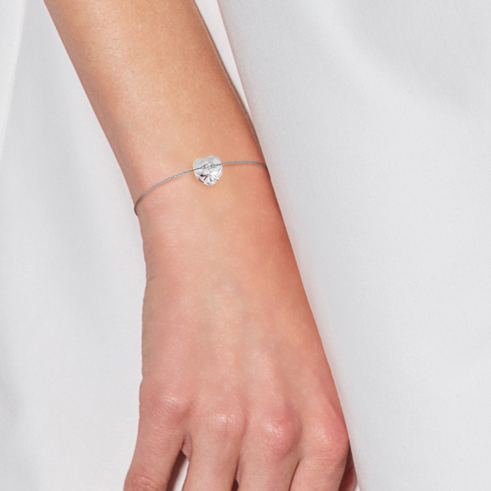 Ketting Hart Crystal Swarovski Silver 925 - Afbeelding 2