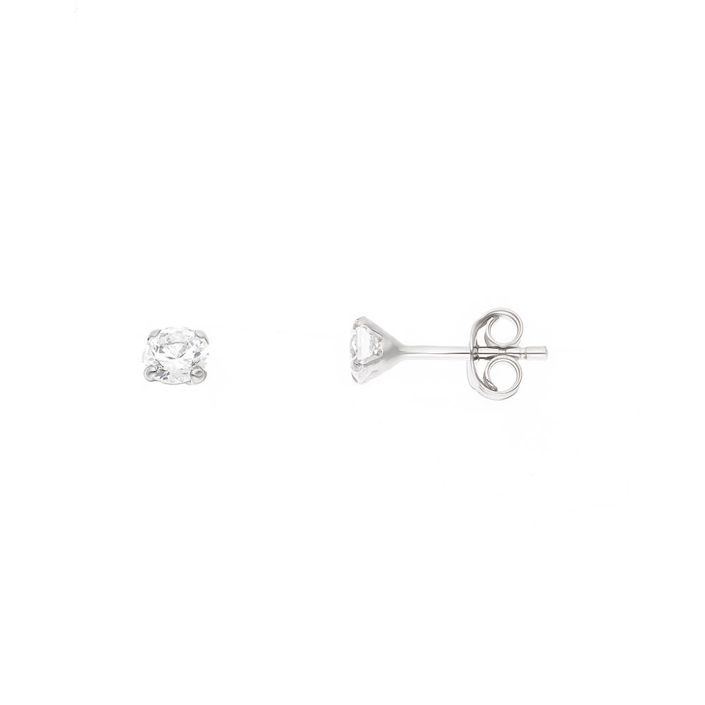 4 mm Zirkoniumoxide Oorchips Set 4 Silver Claws 925 - Eclat 4