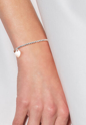 Alternative view of Zilveren hart 925 Breloce armband
