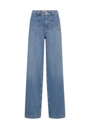 Mos Mosh - Blauw | Dames | Jeans | Blauw | 34 | regular | Kamst mode