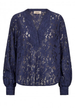 Mos Mosh - Blauw | Dames | Blouse | Blauw | XL | regular | Kamst mode