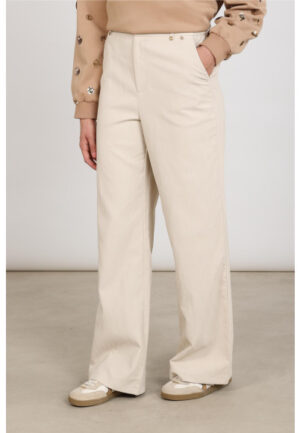 Nukus - Beige | Dames | Broek | Beige | L | regular | Kamst mode