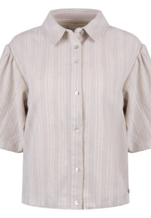 Nukus - Beige | Dames | Blouse | Beige | L | regular | Kamst mode