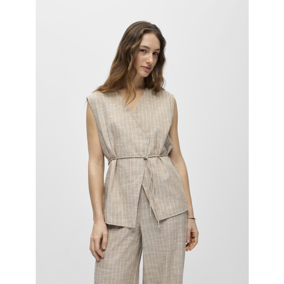 Object - Beige | Dames | Gilet | Beige | 44 | regular | Kamst mode
