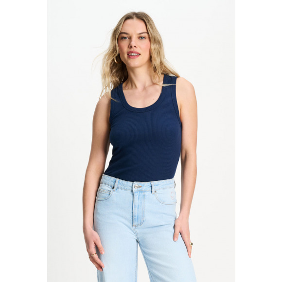 Pom Amsterdam - Blauw | Dames | Top | Blauw | 40 | regular | Kamst mode