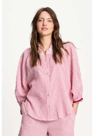 Pom Amsterdam - Rood | Dames | Blouse | Rood | 36 | regular | Kamst mode