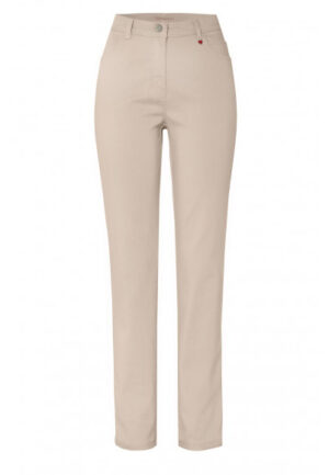 Toni | Relaxed - Beige | Dames | Broek | Beige | 44 | regular | Kamst mode