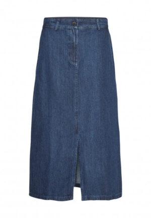 MSCH - Blauw | Dames | Rok | Blauw | XXL | regular | Kamst mode