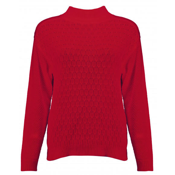 Bloomings - Rood | Dames | Trui | Rood | 3XL | regular | Kamst mode