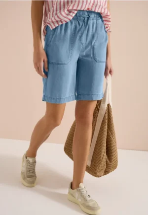 Straight Legs shorts in een gewassen look