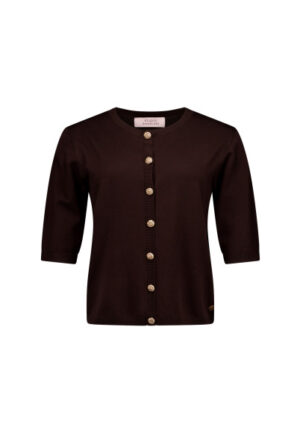 Studio Anneloes - Espresso | Dames | Vest | Espresso | 3XL | regular | Kamst mode