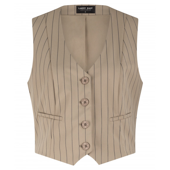 Lady day - Zand | Dames | Gilet | Zand | 3XL | regular | Kamst mode