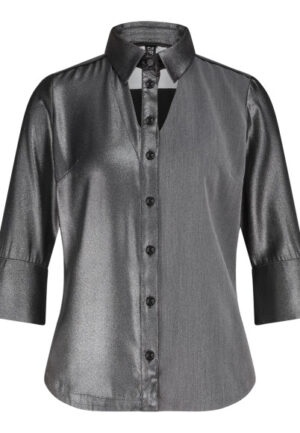 Zip73 - Grijs | Dames | Blouse | Grijs | 3XL | regular | Kamst mode