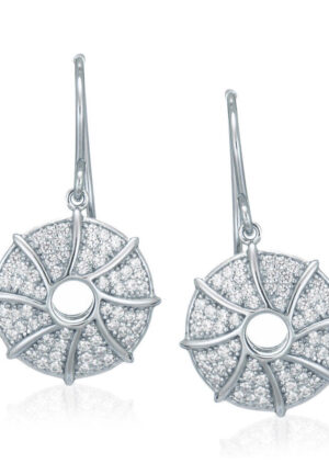 Orphelia Dames 925 Sterling Zilveren Dangle Oorbellen - Zilver ZO-5169