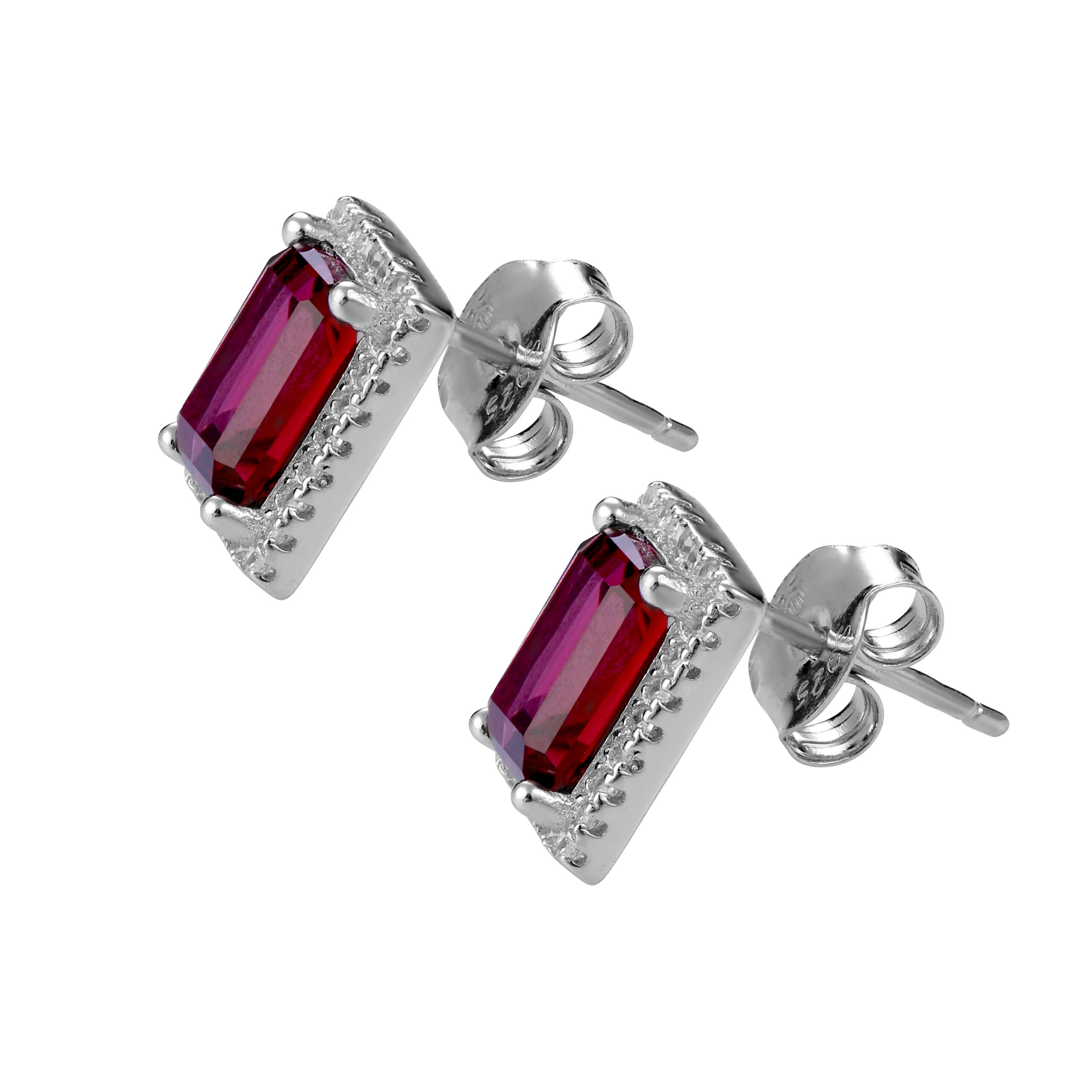 Orphelia 'Enora' Dames 925 Sterling Zilveren Stud Oorbellen - Zilver ZO-7425/RU
